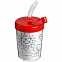 Бутылка-раскраска детская «Передвижник», красная с логотипом в Балашихе заказать по выгодной цене в кибермаркете AvroraStore