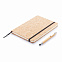 Блокнот Cork на резинке с бамбуковой ручкой-стилус, А5 с логотипом в Балашихе заказать по выгодной цене в кибермаркете AvroraStore