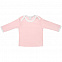 Футболка детская с длинным рукавом Baby Prime, розовая с молочно-белым с логотипом в Балашихе заказать по выгодной цене в кибермаркете AvroraStore
