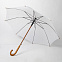 Зонт-трость механический, деревянная ручка с логотипом в Балашихе заказать по выгодной цене в кибермаркете AvroraStore
