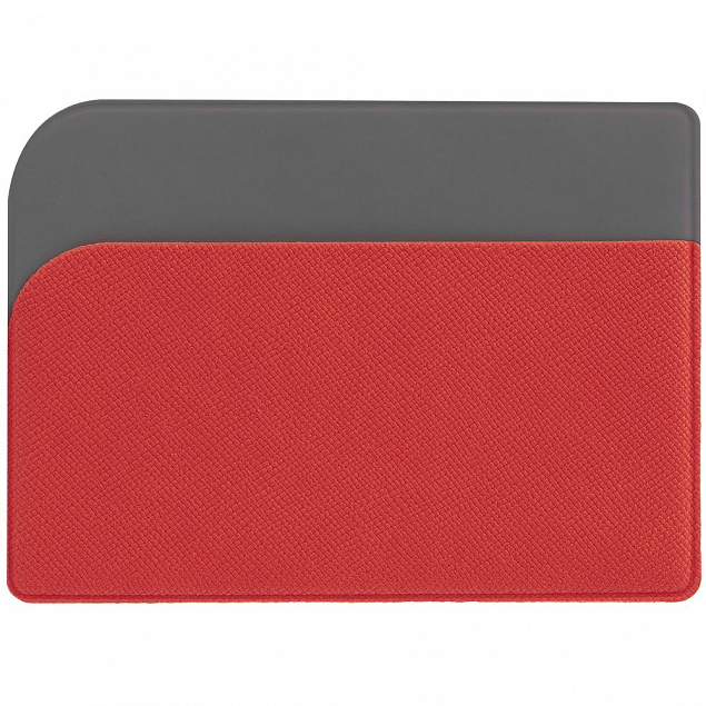 Чехол для карточек Dual, красный с логотипом в Балашихе заказать по выгодной цене в кибермаркете AvroraStore