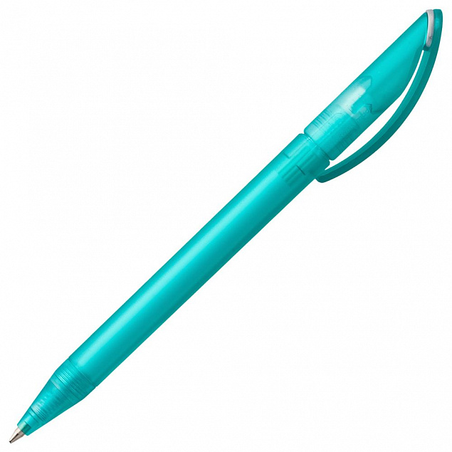 Ручка шариковая Prodir DS3 TFF Ring, бирюзовая с серым с логотипом в Балашихе заказать по выгодной цене в кибермаркете AvroraStore