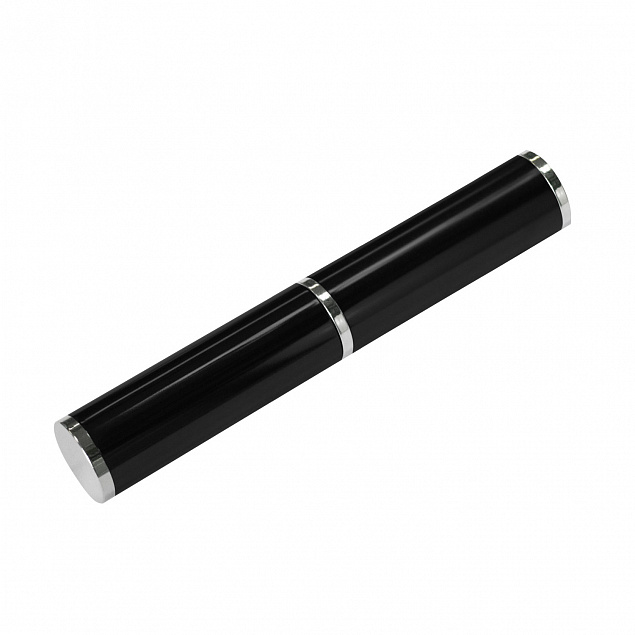 Коробка подарочная, футляр - тубус, алюминиевый, черный, глянцевый, для 1 ручки с логотипом в Балашихе заказать по выгодной цене в кибермаркете AvroraStore
