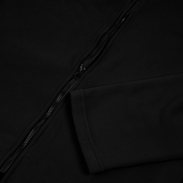Куртка флисовая унисекс Manakin, черная с логотипом в Балашихе заказать по выгодной цене в кибермаркете AvroraStore