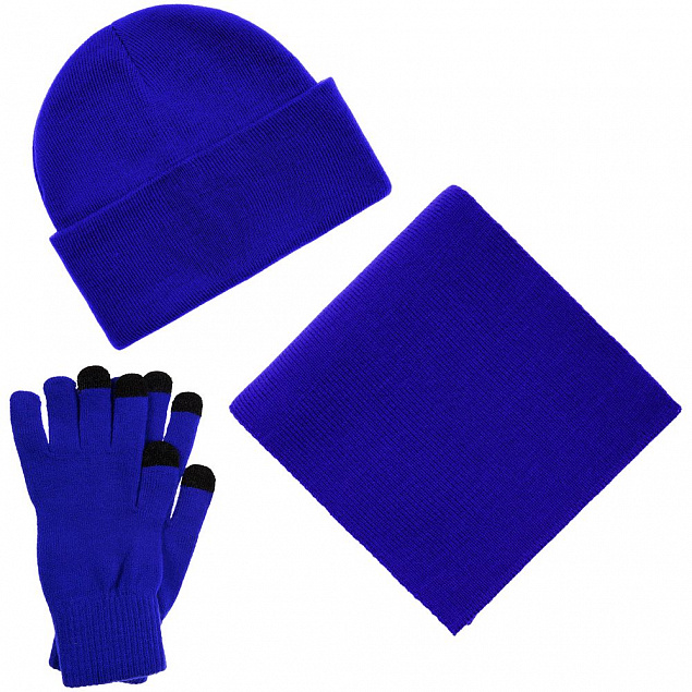 Перчатки сенсорные Urban Flow, ярко-синие с логотипом в Балашихе заказать по выгодной цене в кибермаркете AvroraStore