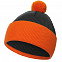 Шапка Snappy, темно-серая с оранжевым с логотипом в Балашихе заказать по выгодной цене в кибермаркете AvroraStore
