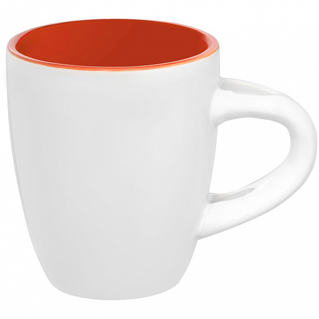 Кофейная кружка Pairy с ложкой, оранжевая с логотипом в Балашихе заказать по выгодной цене в кибермаркете AvroraStore
