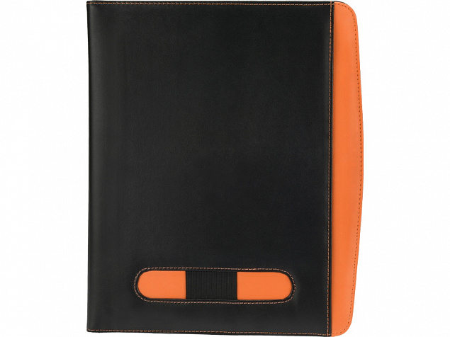 Папка для документов Guidon, черный/оранжевый с логотипом в Балашихе заказать по выгодной цене в кибермаркете AvroraStore