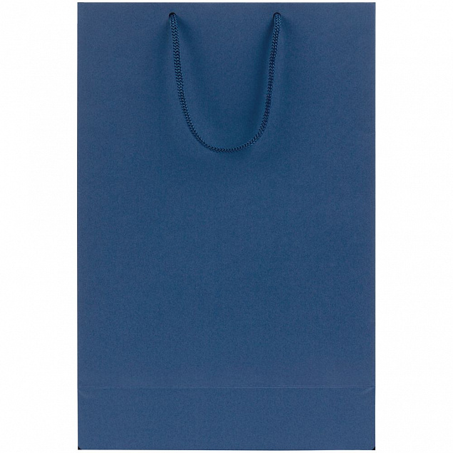 Пакет бумажный Porta, средний, синий с логотипом в Балашихе заказать по выгодной цене в кибермаркете AvroraStore