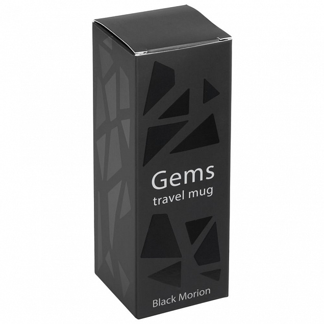Термостакан Gems Black Morion, черный морион с логотипом в Балашихе заказать по выгодной цене в кибермаркете AvroraStore