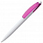Ручка шариковая Bento, белая с розовым с логотипом в Балашихе заказать по выгодной цене в кибермаркете AvroraStore
