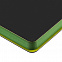 Ежедневник Flexpen Black, недатированный, черный с зеленым с логотипом в Балашихе заказать по выгодной цене в кибермаркете AvroraStore