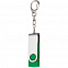 Флешка Twist, зеленая, 8 Гб с логотипом в Балашихе заказать по выгодной цене в кибермаркете AvroraStore