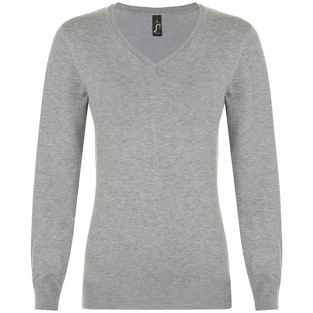 Пуловер женский Glory Women, серый меланж с логотипом в Балашихе заказать по выгодной цене в кибермаркете AvroraStore