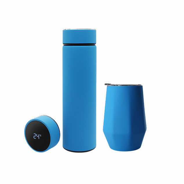 Набор Hot Box E софт-тач EDGE CO12s grey (голубой) с логотипом в Балашихе заказать по выгодной цене в кибермаркете AvroraStore