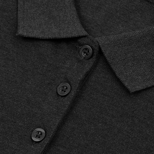 Рубашка поло мужская PHOENIX MEN, черная с логотипом в Балашихе заказать по выгодной цене в кибермаркете AvroraStore
