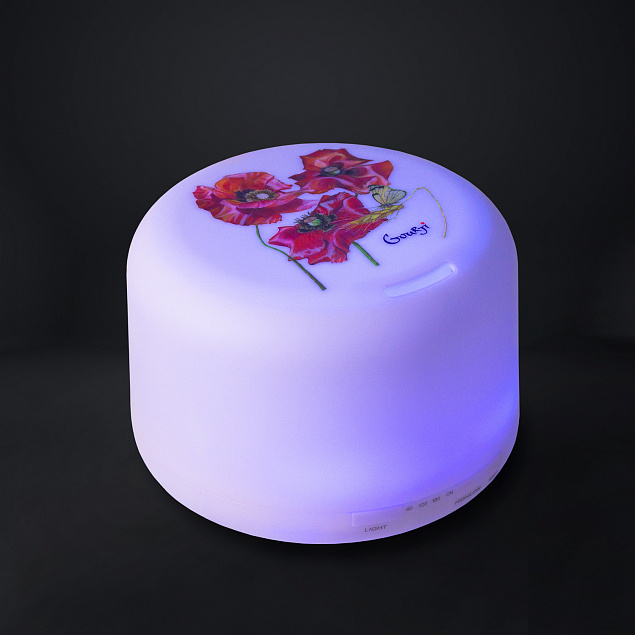 Увлажнитель-ароматизатор воздуха с подсветкой, Aero, 500 ml, белый с логотипом в Балашихе заказать по выгодной цене в кибермаркете AvroraStore