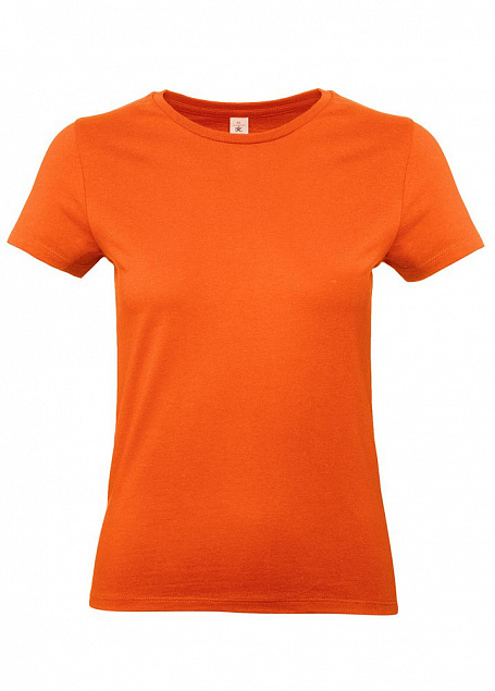 Футболка женская E190 оранжевая с логотипом в Балашихе заказать по выгодной цене в кибермаркете AvroraStore