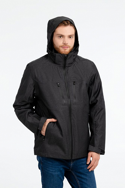 Куртка-трансформер мужская Matrix, темно-синяя с логотипом в Балашихе заказать по выгодной цене в кибермаркете AvroraStore