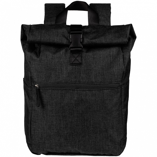 Рюкзак Packmate Roll, черный с логотипом в Балашихе заказать по выгодной цене в кибермаркете AvroraStore