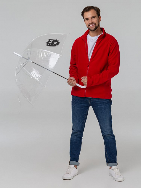 Прозрачный зонт-трость «СКА» с логотипом в Балашихе заказать по выгодной цене в кибермаркете AvroraStore