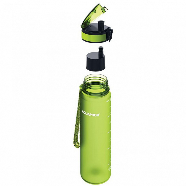 Бутылка с фильтром «Аквафор Сити», зеленое яблоко с логотипом в Балашихе заказать по выгодной цене в кибермаркете AvroraStore