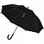 Зонт-трость Promo, черный с логотипом в Балашихе заказать по выгодной цене в кибермаркете AvroraStore