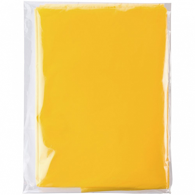 Дождевик-пончо RainProof, желтый с логотипом в Балашихе заказать по выгодной цене в кибермаркете AvroraStore