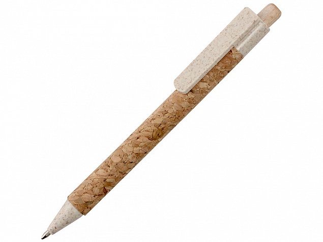 Ручка из пробки и переработанной пшеницы шариковая «Mira» с логотипом в Балашихе заказать по выгодной цене в кибермаркете AvroraStore