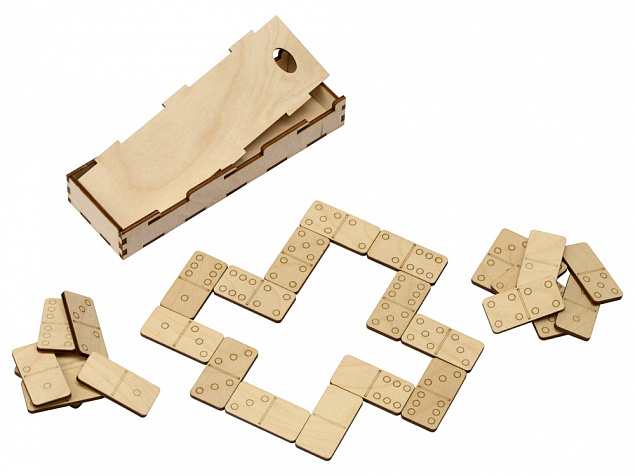 Деревянная игра Домино (сувениры повседневные) с логотипом в Балашихе заказать по выгодной цене в кибермаркете AvroraStore