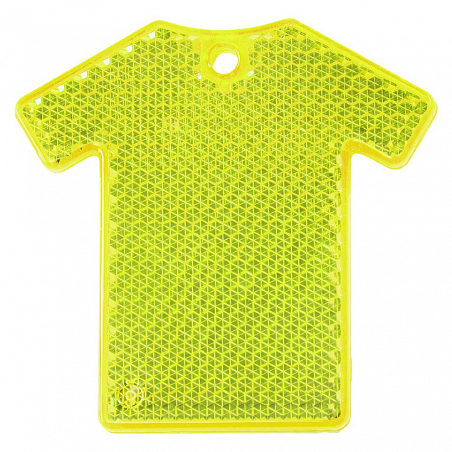 Светоотражатель «Футболка», неон-желтый с логотипом в Балашихе заказать по выгодной цене в кибермаркете AvroraStore