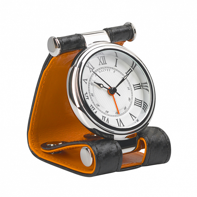 Часы дорожные, кожаный футляр с логотипом в Балашихе заказать по выгодной цене в кибермаркете AvroraStore