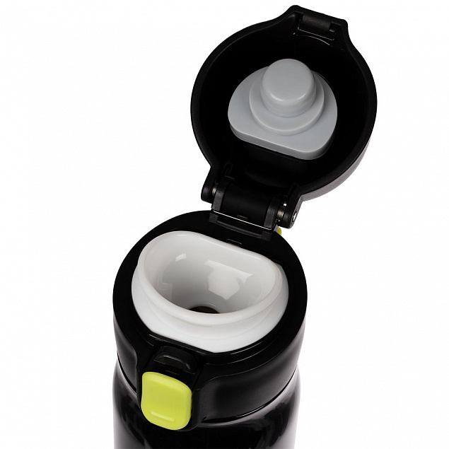 Термобутылка One Touch, черная с логотипом в Балашихе заказать по выгодной цене в кибермаркете AvroraStore