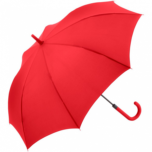 Зонт-трость Fashion, красный с логотипом в Балашихе заказать по выгодной цене в кибермаркете AvroraStore