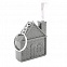 Брелок-рулетка &quot;Home&quot;, 1 метр, серый с логотипом в Балашихе заказать по выгодной цене в кибермаркете AvroraStore