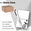 Набор подарочный SILENT-ZONE: бизнес-блокнот, ручка, наушники, коробка, стружка, бело-черный с логотипом в Балашихе заказать по выгодной цене в кибермаркете AvroraStore