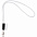 Шнурок для бейджа Tube Long, белый с логотипом в Балашихе заказать по выгодной цене в кибермаркете AvroraStore