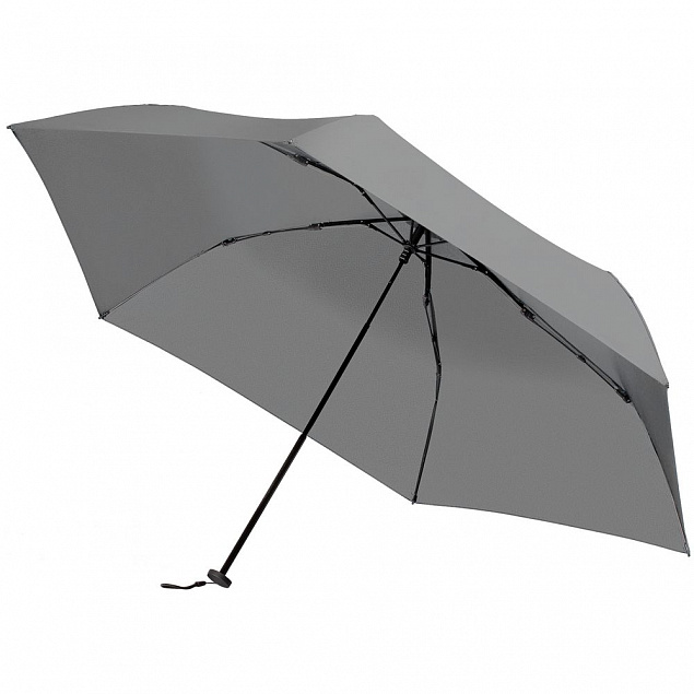 Зонт складной Luft Trek, серый с логотипом в Балашихе заказать по выгодной цене в кибермаркете AvroraStore