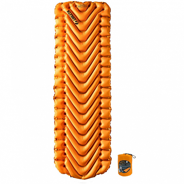 Надувной коврик Insulated Static V Lite, оранжевый с логотипом в Балашихе заказать по выгодной цене в кибермаркете AvroraStore