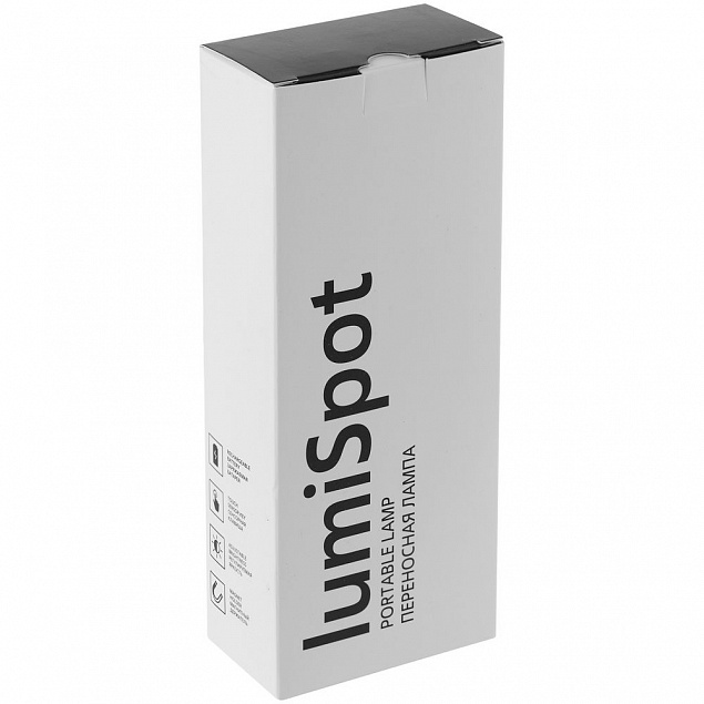Переносная лампа lumiSpot, белая с логотипом в Балашихе заказать по выгодной цене в кибермаркете AvroraStore
