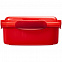 Ланчбокс Cube, красный с логотипом в Балашихе заказать по выгодной цене в кибермаркете AvroraStore