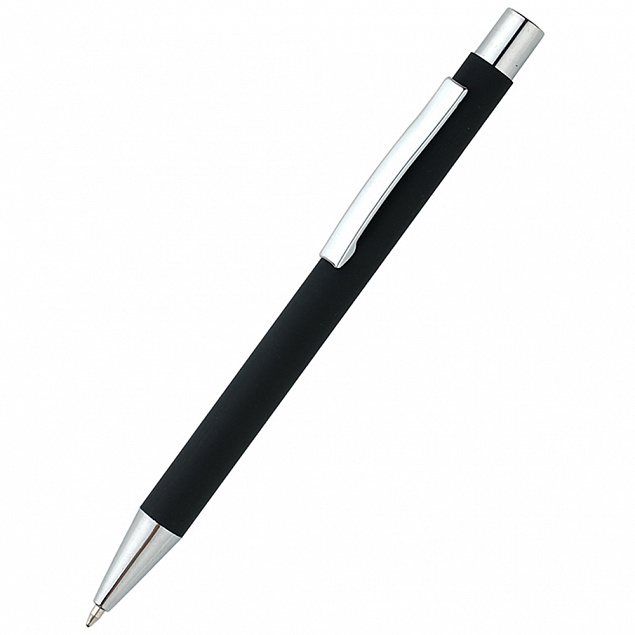 Ручка металлическая Rebecca - Черный AA с логотипом в Балашихе заказать по выгодной цене в кибермаркете AvroraStore