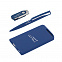 Набор ручка + флеш-карта 16Гб + зарядное устройство 4000 mAh в футляре, темно-синий, soft touch с логотипом в Балашихе заказать по выгодной цене в кибермаркете AvroraStore