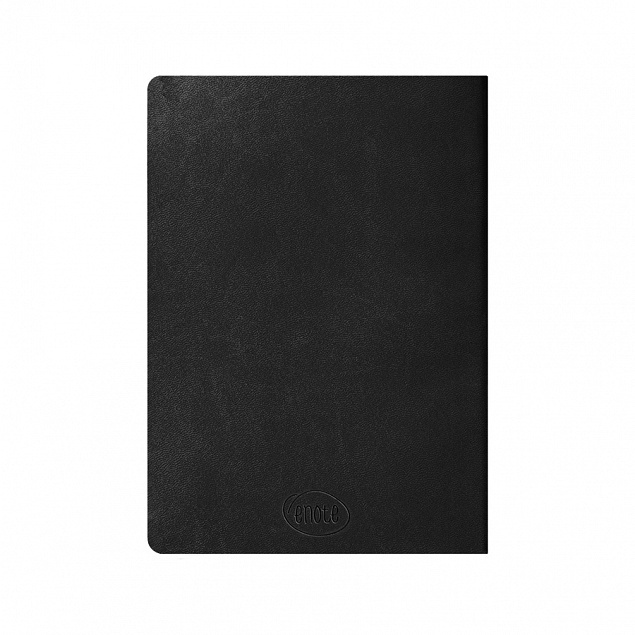 Ежедневник недатированный Tony, А5, черный, кремовый блок в клетку с логотипом в Балашихе заказать по выгодной цене в кибермаркете AvroraStore
