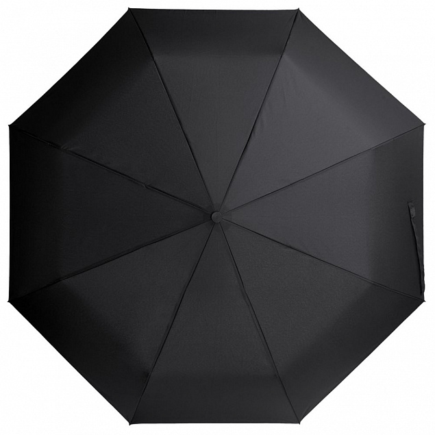 Складной зонт Hogg Trek, черный с логотипом в Балашихе заказать по выгодной цене в кибермаркете AvroraStore