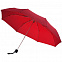 Зонт складной Fiber Alu Light, красный с логотипом в Балашихе заказать по выгодной цене в кибермаркете AvroraStore