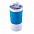 Термокружка вакуумная 'Funny" белая, синяя, силикон с логотипом в Балашихе заказать по выгодной цене в кибермаркете AvroraStore