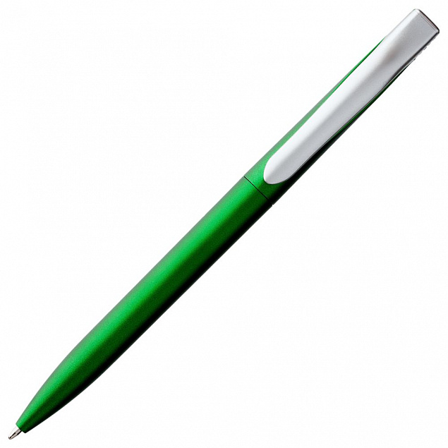 Ручка шариковая Pin Silver, зеленая с логотипом в Балашихе заказать по выгодной цене в кибермаркете AvroraStore