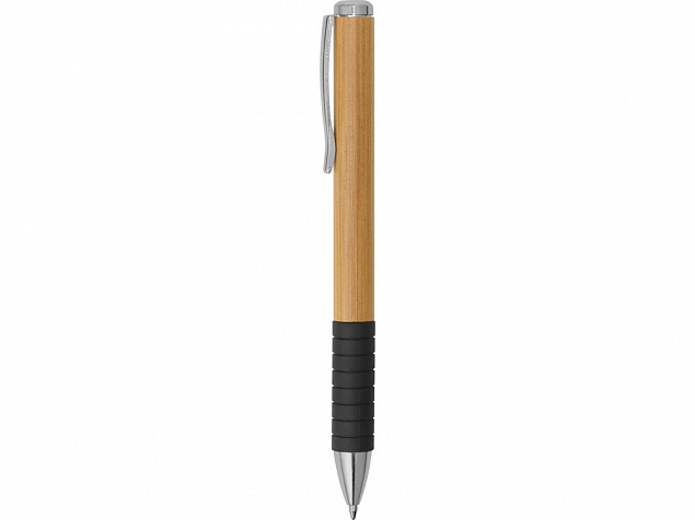 Ручка бамбуковая шариковая Gifu, черный с логотипом в Балашихе заказать по выгодной цене в кибермаркете AvroraStore