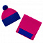 Шапка Snappy, розовая (фуксия) с синим с логотипом в Балашихе заказать по выгодной цене в кибермаркете AvroraStore